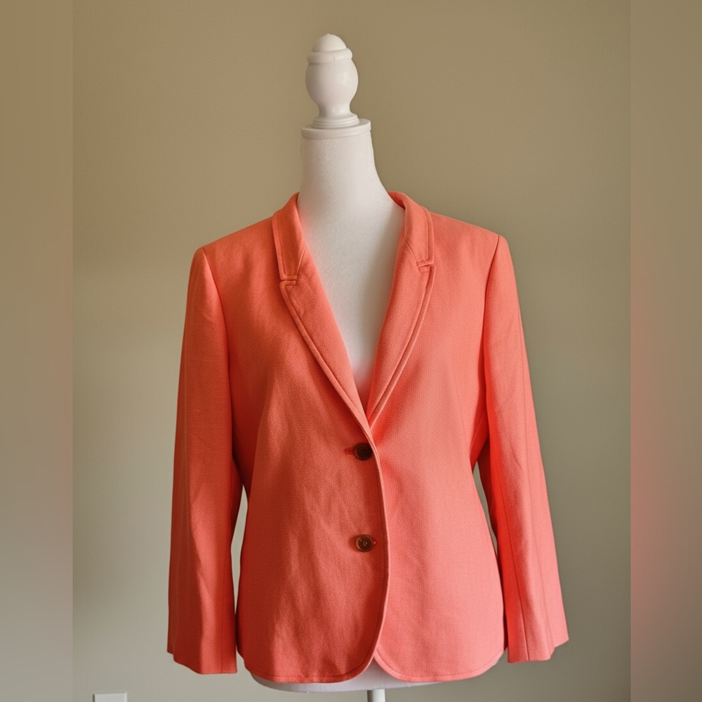 LOFT Vibrant Coral Blazer